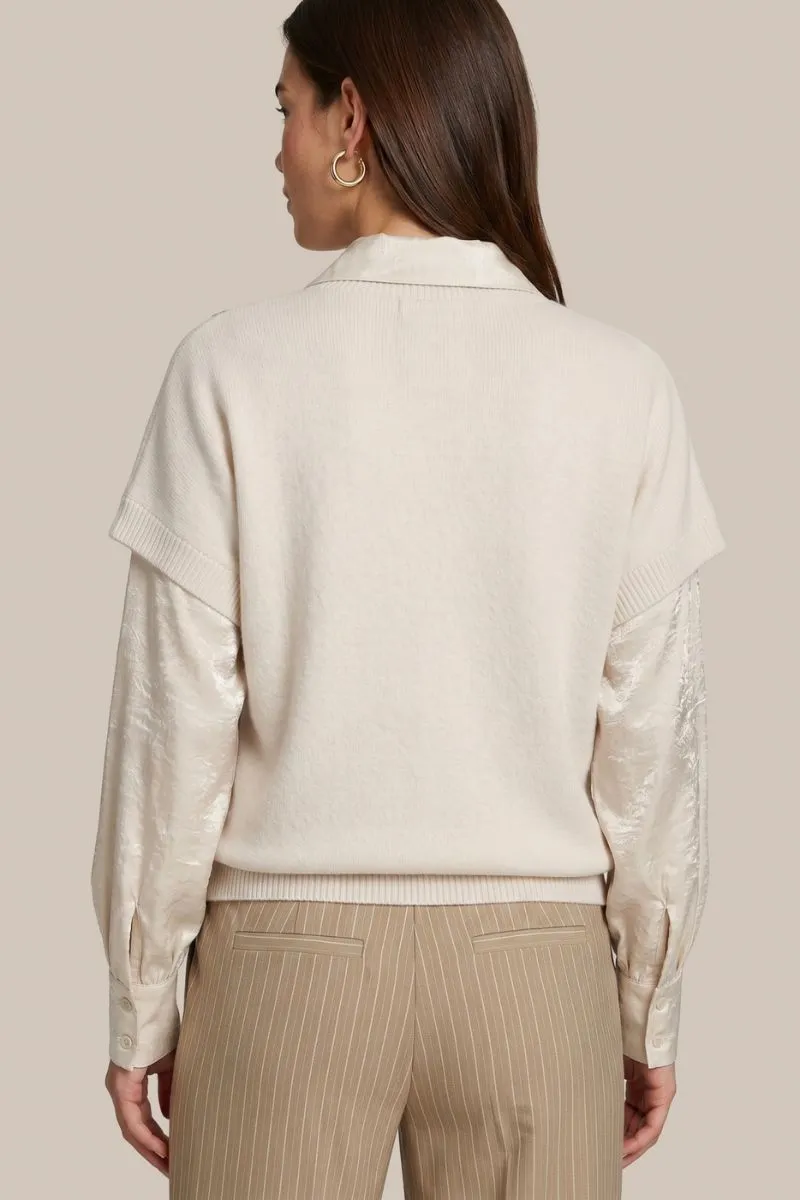 CS The Label Victoria Knit Pullover Sand, zandkleurige gebreide pullover